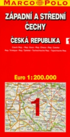 ČR 1 Západní a střední Čechy 1:200 000