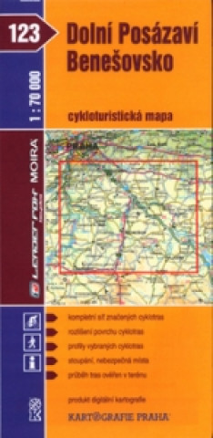 Dolní Posázaví, Benešovsko cykloturistická mapa 1:70 000