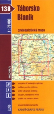 Táborsko  Blaník cykloturistická mapa 1:70 000