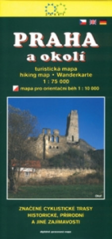 Praha a okolí turistická mapa 1:75 000