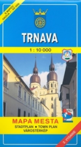 Trnava 1:10 000 Mapa mesta Town plan Stadtplan Plan miasta Várostérkép