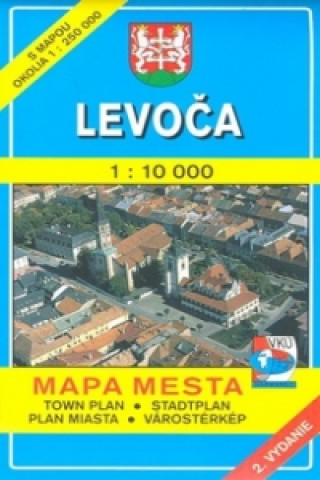 Levoča 1 : 10 000 Mapa mesta Town plan Stadtplan Plan miasta Várostérkép