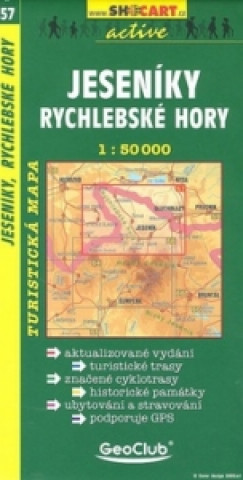 Jeseníky, Rychlebské hory 1: 50 000