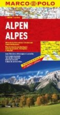 Alpy Alpen Alpes Alpi Alps 1:800 000