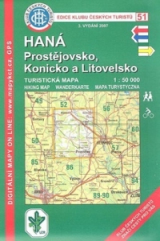 KČT 51 Haná Prostějovsko, Konicko a Litovelsko