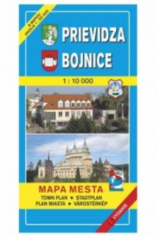 Prievidza Bojnice Mapa mesta Town plan Stadtplan Plan miasta Várostérkép