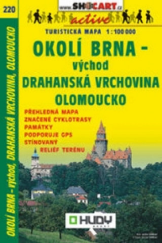 Okolí Brna-východ, Drahanská vrchovina, Olomoucko 1:100 000