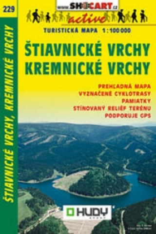 Štiavnické vrchy, Kremnické vrchy 1:100 000