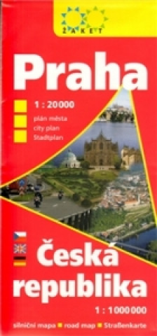 Praha Česká republika 1:20 000, 1:1 000 000