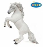 Kůň vzepjatý bílý