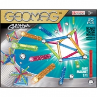 Stavebnice Geomag Glitter 30 pcs