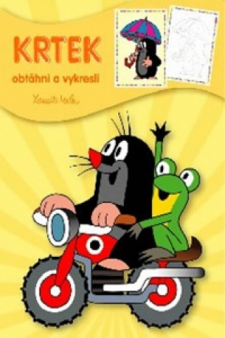 Krtek Obtďż˝hni a vykresli - omalovďż˝nka