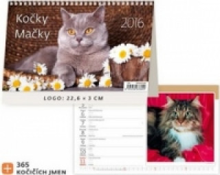 Kočky/Mačky 2016 - stolní kalendář