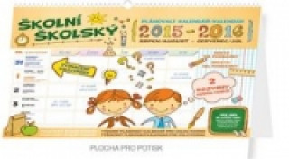 Školní plánovací - nástěnný kalendář 2016