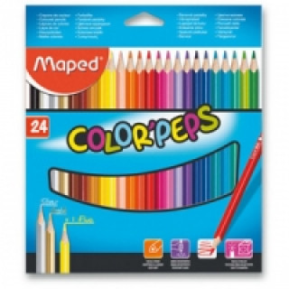 Pastelky 24 ks trojhrannďż˝ Maped