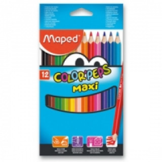 Pastelky 12 ks MAXI trojhrannďż˝ Maped