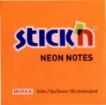 Samolepicí bloček Stick'n neonová oranžová