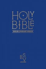 Holy Bible: English Standard Version (ESV) Anglicised Pew Bible (Blue Colour)