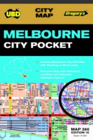 Melbourne City Pocket Map 360 16th ed