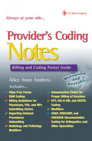 Providers' Coding Notes: Billing and Coding Pocket Guide