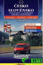 ČESKO A SLOVENSKO 1:500 000