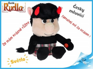 ďż˝ertďż˝k Rudla plyďż˝ovďż˝ 20cm sedďż˝cďż˝ na baterie ďż˝esky mluvďż˝cďż˝