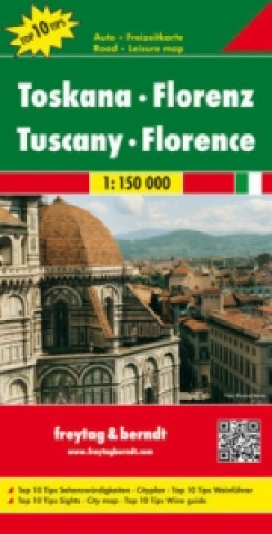 Tuscany - Florence Road Map 1:150 000