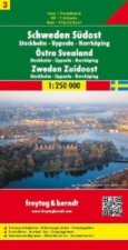 Sweden South East - Stockholm - Uppsala - Norrkoping Sheet 3 Road Map 1:250 000