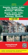 Automapa Slovinsko, Chorvatsko, Srbsko 1:600 000