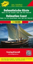 Dalmátské pobřeží, mapa 1:150 000