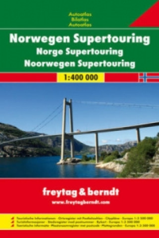 Freytag & Berndt Atlas Norwegen Supertouring. Norge Supertouring. Noorwegen Supertouring