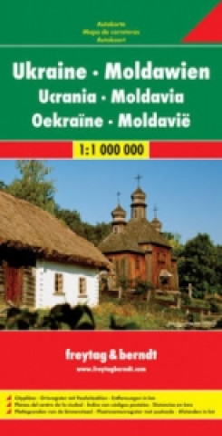 Ukraine - Moldova Road Map 1:1 000 000