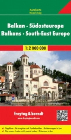 Automapa Balkán-JV Evropa 1:2 000 000