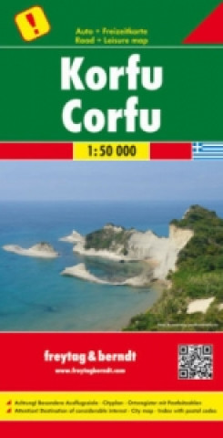 Automapa Korfu 1: 50 000