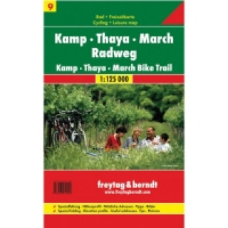 Cyklomapa Kamp-Thaya-March Radweg 1:125 000