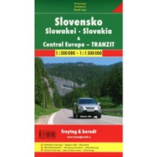 Slovensko a Stř.EU-tranzit / mapa 1:500T/1,5Mi FB