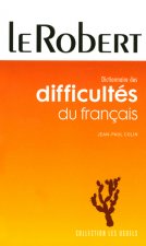 LE ROBERT DICTIONNAIRE DIFFICULTES DU FRANCAIS