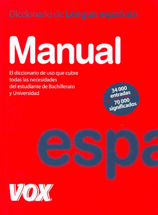 DICC MANUAL DE LA LENGUA ESPANOL /Vox/