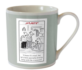 Matt Boxed 350ml Mug Dog (Grey)