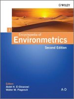 Encyclopedia of Environmetrics, 2e - 6 Volume Set