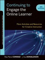 Continuing to Engage the Online Learner - More Activities and Resources for Creative Instruction