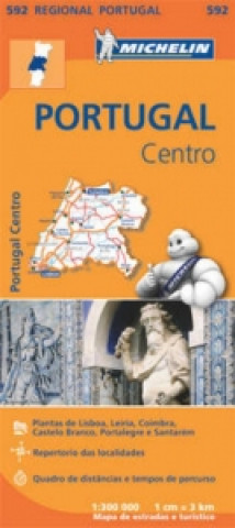 Portugal Centro - Michelin Regional Map 592