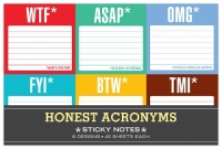 Knock Knock Honest Acronyms: Sticky Note Packet