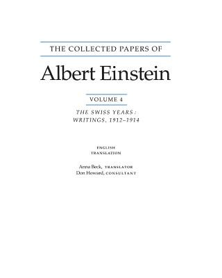 Collected Papers of Albert Einstein, Volume 4 (English)