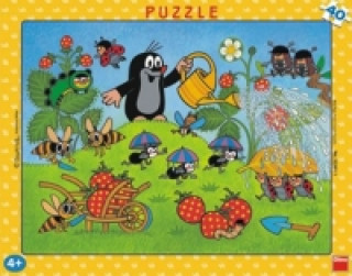 Puzzle 40 Krtek v jahodách deskové