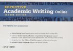 Effective Academic Writing Second Edition: Student Access Code Card (All levels)