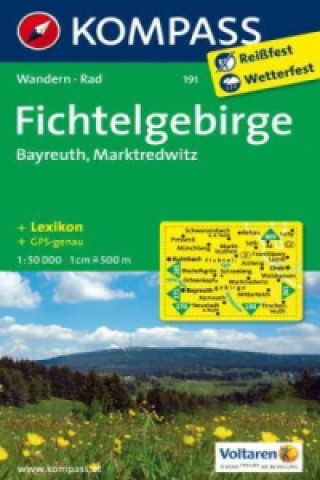 KOMPASS Wanderkarte Fichtelgebirge - Bayreuth - Marktredwitz