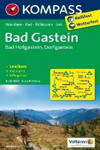 Kompass Karte Bad Gastein, Bad Hofgastein, Dorfgastein