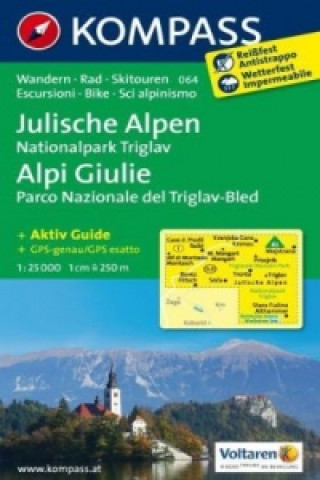 Kompass Karte Julische Alpen / Alpi Giulie