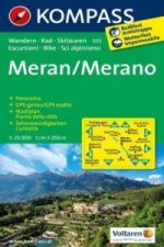Kompass Karte Meran. Merano